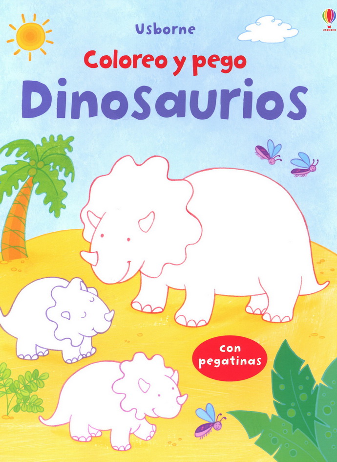 Dinosaurios. Coloreo y pego