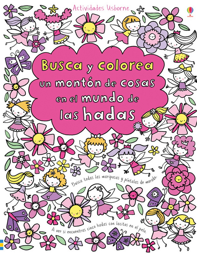 Busca y colorea un montón de cosas en el mundo de las hadas