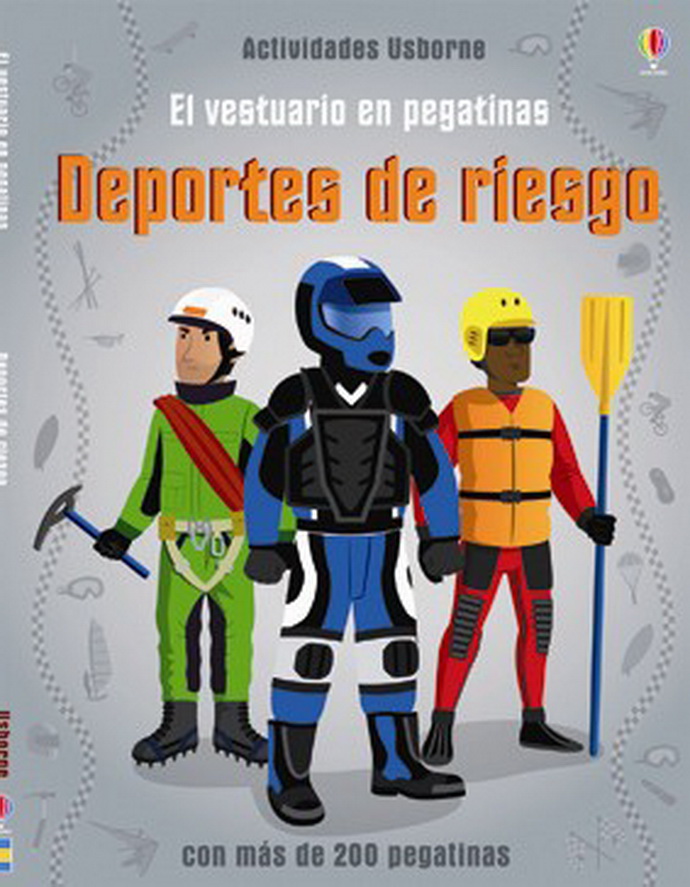 Deportes de riesgo. El vestuario en pegatinas