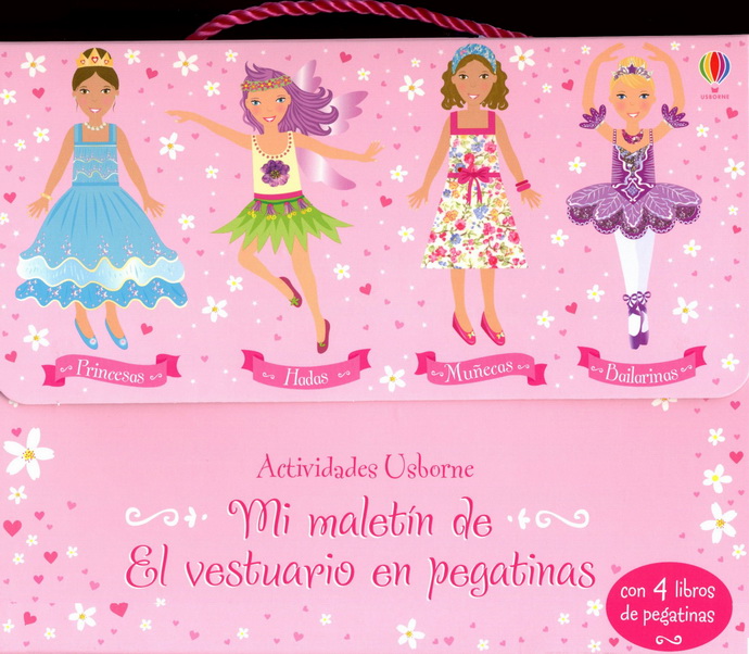 Mi maletín de princesas, hadas, muñecas y bailarinas. El vestuario en pegatinas (set de 4 libros)