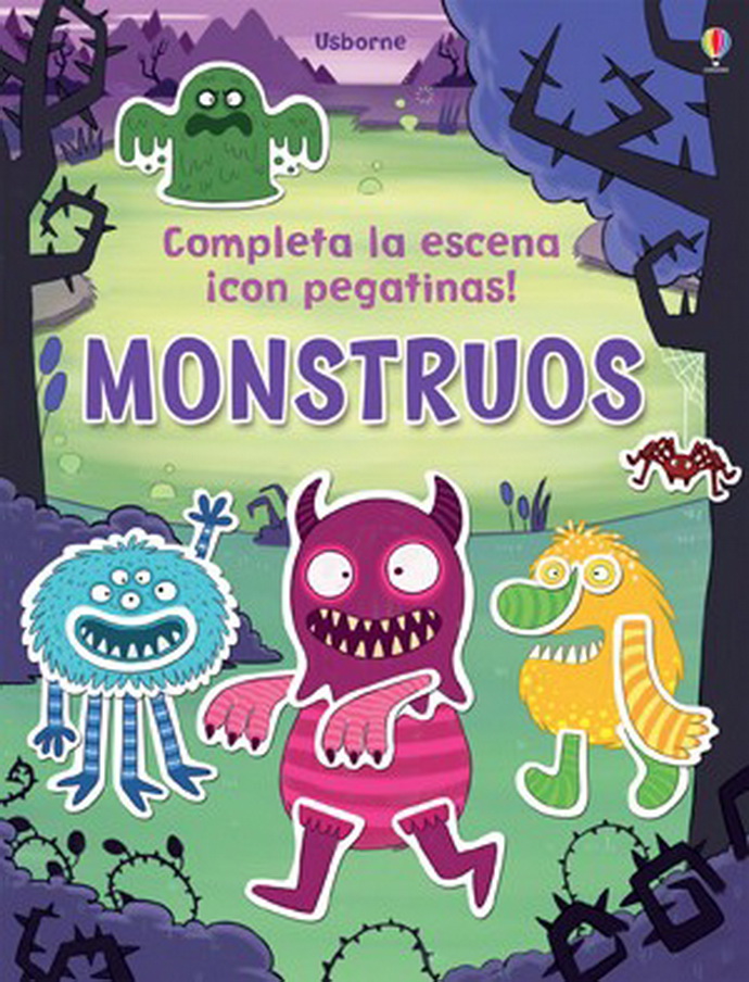 Monstruos. Completa la escena ¡con pegatinas!