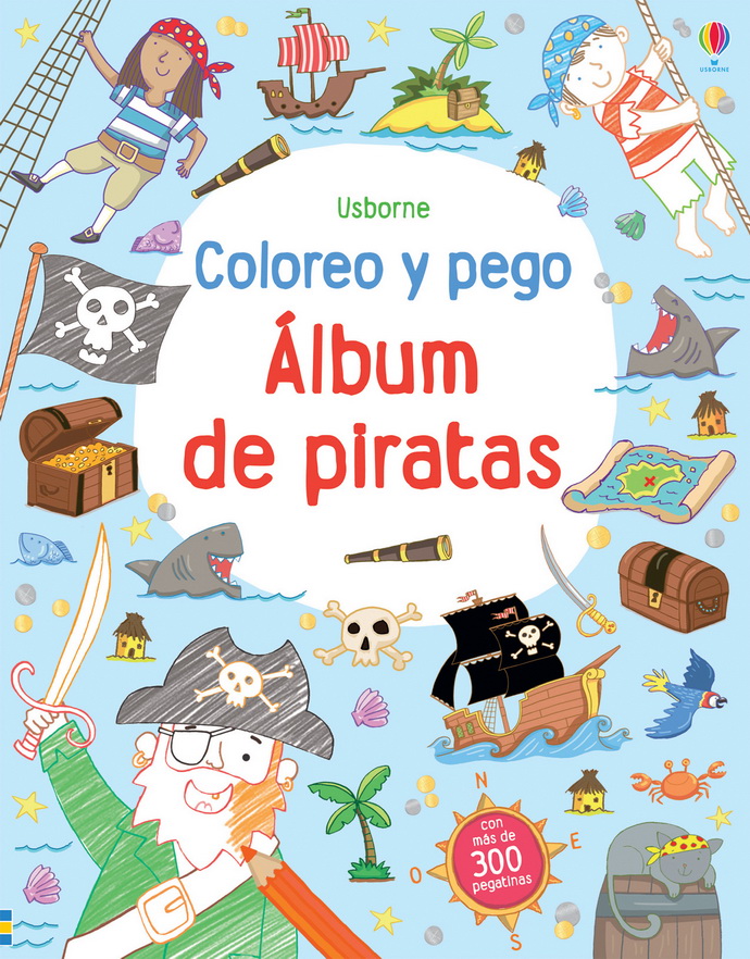 Álbum de piratas. Coloreo y pego