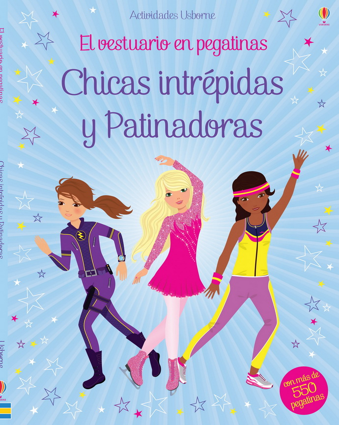 Chicas intrépidas y patinadoras. El vestuario en pegatinas