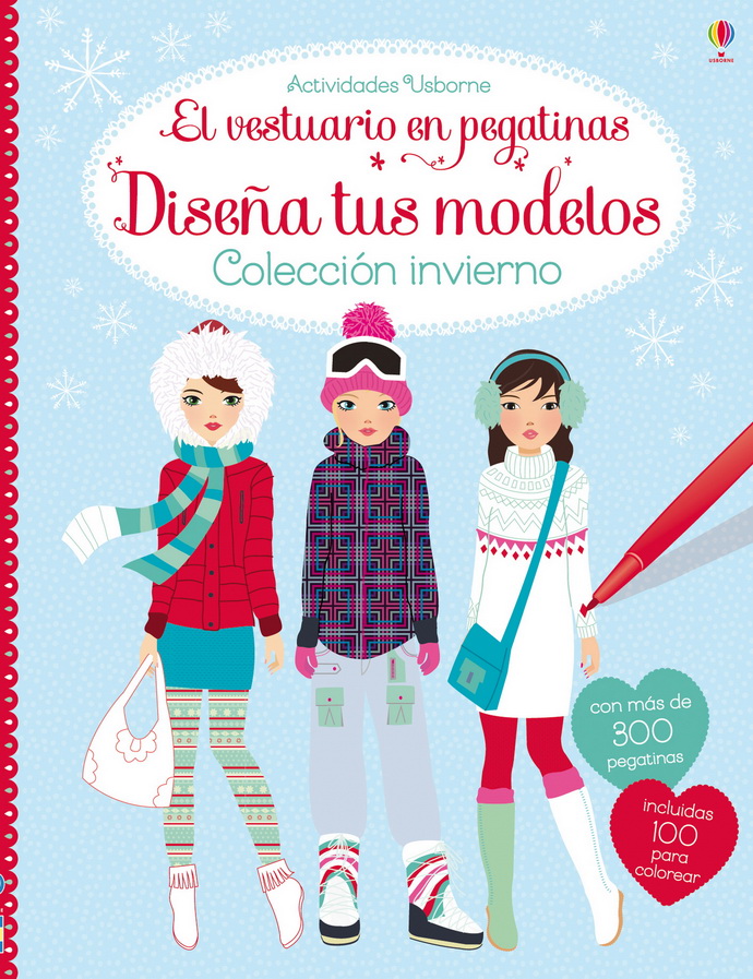 Diseña tus modelos. Colección invierno. El vestuario en pegatinas