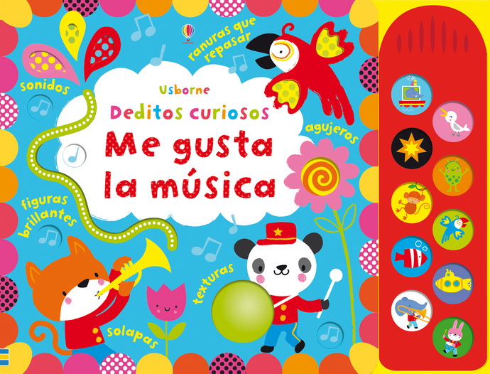 Deditos curiosos. Me gusta la música (con solapas)