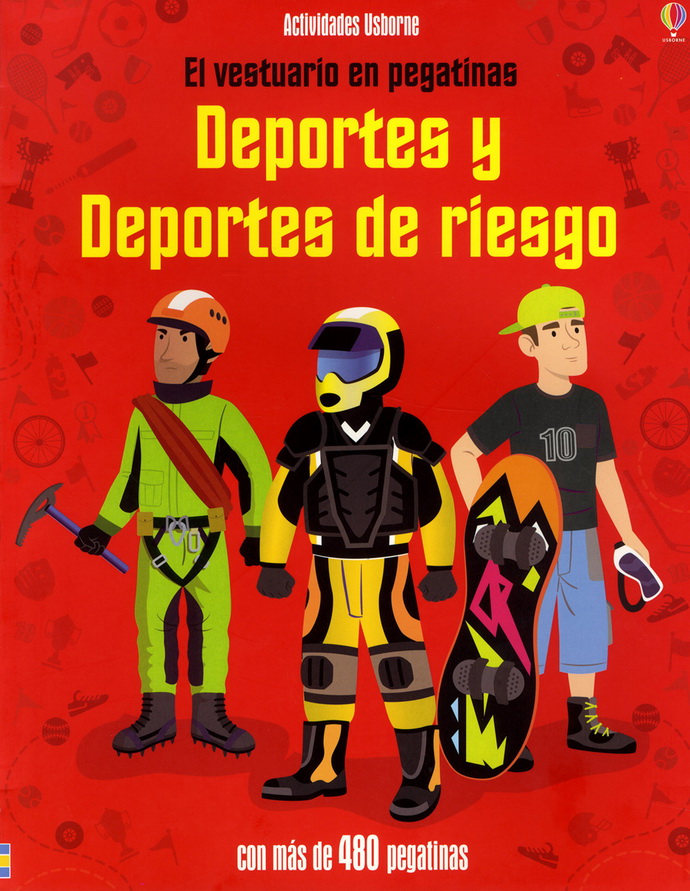 Deportes y deportes de riesgo. El vestuario en pegatinas