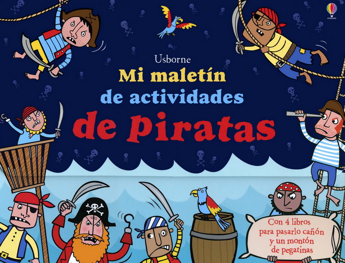 Mi maletín de actividades de piratas (set de 4 libros)