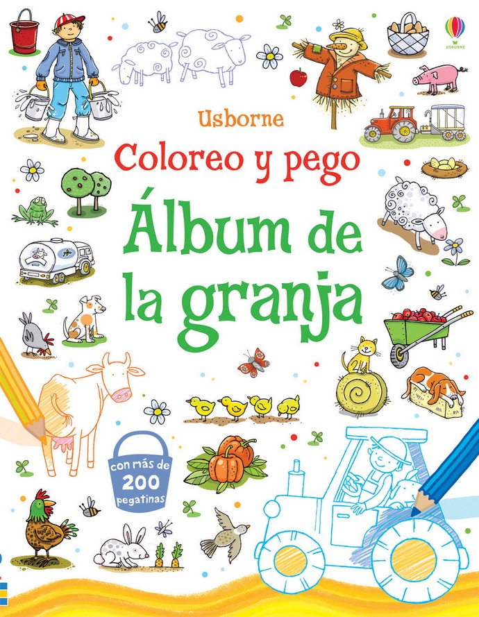 Álbum de la granja. Coloreo y pego