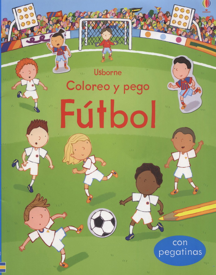 Fútbol. Coloreo y pego