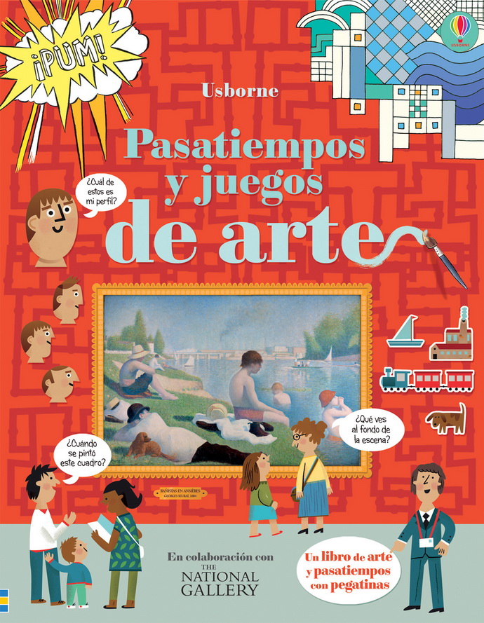 Pasatiempos y juegos de arte (con pegatinas)