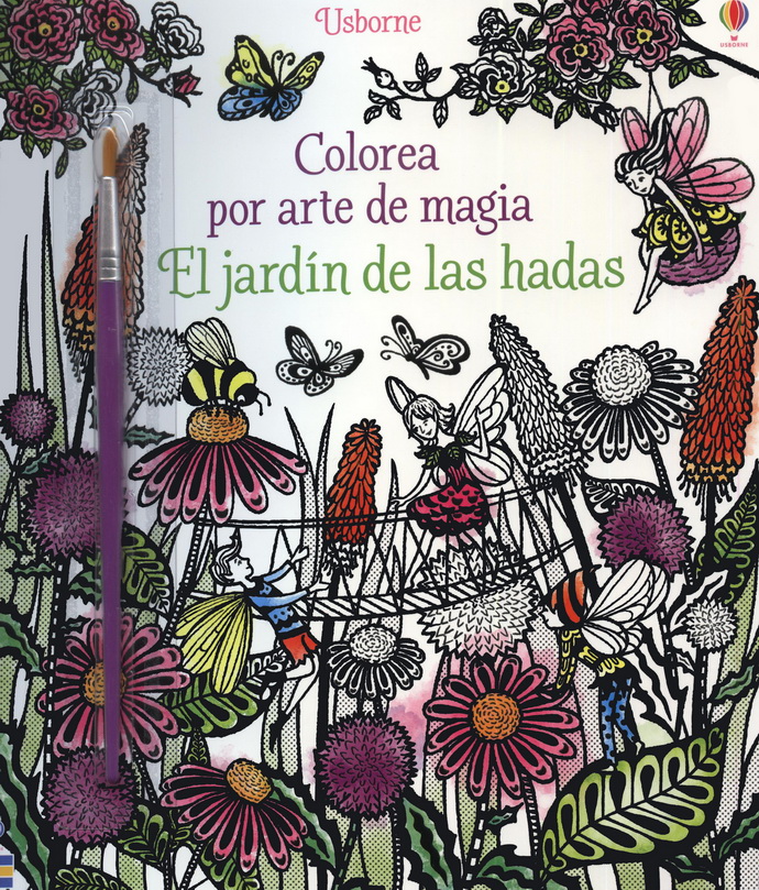 Colorea por arte de magia. El jardín de las hadas