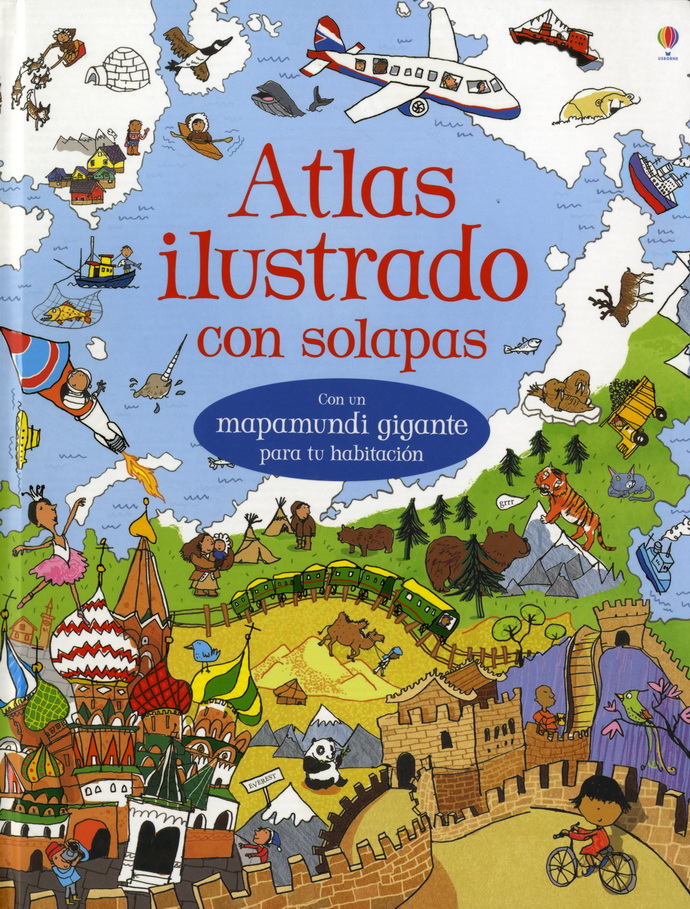 Atlas Ilustrado Con Solapas Incluye Gran Mapamundi Editorial Océano 2204