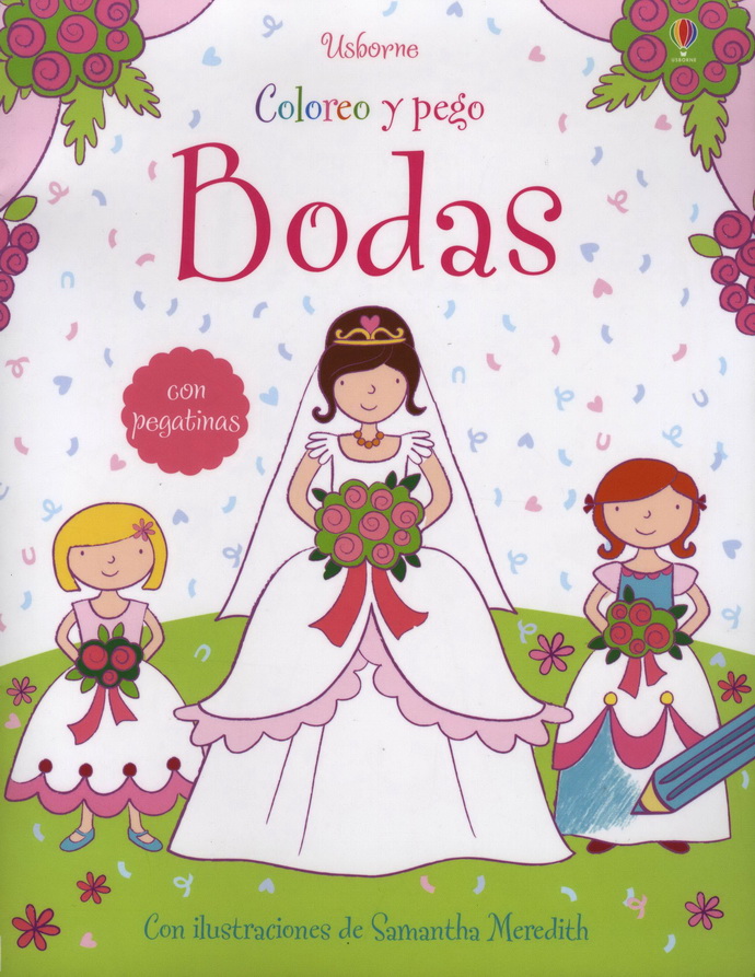 Bodas. Coloreo y pego
