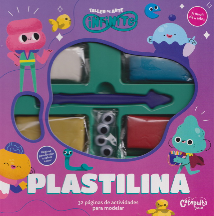 Plastilina (incluye 4 plastilinas, ojos locos y 1 herramienta de modelado)