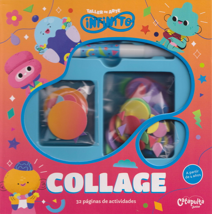Collage (incluye piezas de goma eva, pegatinas, pegamento y piezas de cartulina)